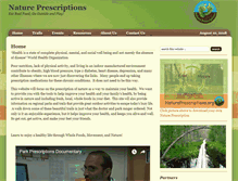 Tablet Screenshot of natureprescriptions.org